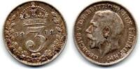 Grande Bretagne - Great Britain 3 Pence 1918 VF