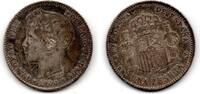 1 Pesetas 1900 SM-V Espagne - Spain -Spanien  vz