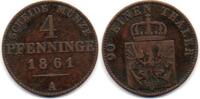 Prusse - Preussen - Prussia 4 Pfennig -