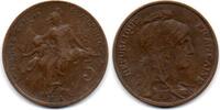 France - Frankreich 5 Centimes -