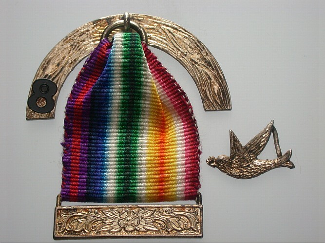 Allied Freimaurer Brust-Juwel – 5 Symbole, Metall Produktbild-Vorschau 11