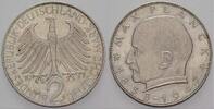 2 Mark Kursmünzen 2 Deutsche Mark Max Planck -