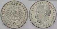 2 Mark Kursmünzen 2 Deutsche Mark Konrad Adenauer -