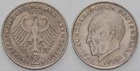 2 Mark Kursmünzen 2 Deutsche Mark Konrad Adenauer -