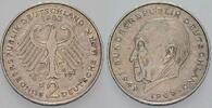 2 Mark Kursmünzen 2 Deutsche Mark Konrad Adenauer -