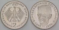 2 Mark Kursmünzen 2 Deutsche Mark Kurt Schumacher -