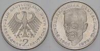 2 Mark Kursmünzen 2 Deutsche Mark Kurt Schumacher -