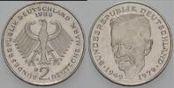 2 Mark Kursmünzen 2 Deutsche Mark Kurt Schumacher -