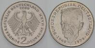 2 Mark Kursmünzen 2 Deutsche Mark Kurt Schumacher -