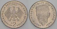 2 Mark Kursmünzen 2 Deutsche Mark Kurt Schumacher -