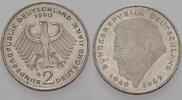 2 Mark Kursmünzen 2 Deutsche Mark Franz Joseph Strauß -