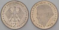 2 Mark Kursmünzen 2 Deutsche Mark Franz Joseph Strauß -