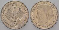 2 Mark Kursmünzen 2 Deutsche Mark Franz Joseph Strauß -