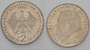 2 Mark Kursmünzen 2 Deutsche Mark Franz Joseph Strauß -