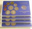 Kursmünzensätze 4 x 1 Pfennig - 5 Deutsche Mark, 10,68 DM Bundesrepublik Deutschland -