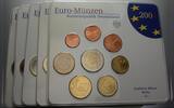 Deutschland 5 x 3,88 Euro,Kursmünzensatz 1 Cent-2 Euro Bundesrepublik -