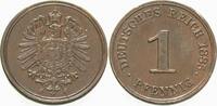 Kleinmünzen-Kaiserreich 1 Pfennig Kleiner Adler -