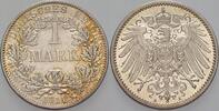 Kleinmünzen-Kaiserreich 1 Mark 1911 A Grosser Adler vorzüglich - Stempelglanz