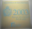 8,88 Euro,Kursmünzensatz 1 Cent-2 Euro 2003 San Marino Republik Stempelglanz