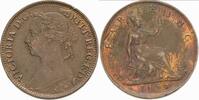 Farthing 1886 Großbritannien Victoria 1837-1901. Patina, vorzüglich +