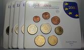 Deutschland 5 x 3,88 Euro,Kursmünzensatz 1 Cent-2 Euro Bundesrepublik -