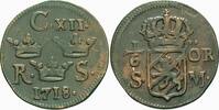 Schweden 1/6 Öre Carl XII., 1697-1718.