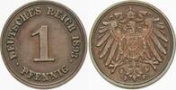 1 Pfennig 1893 F Kleinmünzen-Kaiserreich Grosser Adler Sehr schön