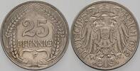 Kleinmünzen-Kaiserreich 25 Pfennig Grosser Adler -