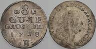 Anhalt-Bernburg 8 Gute Groschen Victor Friedrich 1721-1765. -