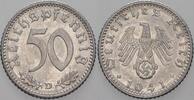Kleinmünzen - Drittes Reich 50 Reichspfennig 1941 D Drittes Reich Vorzüglich