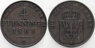 Preußen 4 Pfennige Wilhelm I. 1861-1888. -