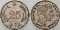 Dänemark 25 Ore Christian IX. 1863-1906. -