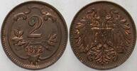 Haus Habsburg 2 Heller Franz Joseph I. 1848-1916. -