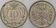 Haus Habsburg 10 Heller Franz Joseph I. 1848-1916 -