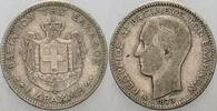 Griechenland Drachma Georg I. 1863-1913.