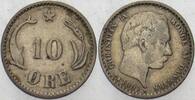 Dänemark 10 Ore Christian IX. 1863-1906. -