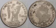 Frankreich 15 Sols Ludwig XVI. 1774-1793.