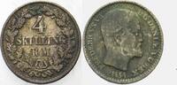 Dänemark 4 Skilling Rigsmont Frederik VII. 1848-1863.