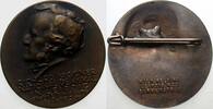 Personenmedaillen Bronzene Ansteckmedaille Wagner, Richard *1813 Leipzig +1883 Venedig. -