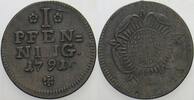 Lippe-Detmold, Pfennig Friedrich Wilhelm Leopold, 1789-1802.