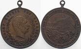 Sachsen-Albertinische Linie kleine Bronzemedaille Albert 1873-1902.