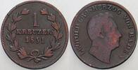 Baden 1 Kreuzer Leopold 1830-1852.