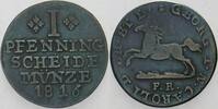 Braunschweig 1 Pfennig Karl 1815-1830. -