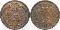 Haus Habsburg 2 Heller Franz Joseph I. 1848-1916. -