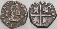 Spanien 2 Reales Philip IV. 1621-1665. -