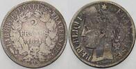 Frankreich 2 Francs Dritte Republik 1870-1940. -