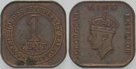 Malaya 1 Cent George VI., 1936-1952 -