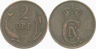 Dänemark 2 Ore Christian IX. 1863-1906. -