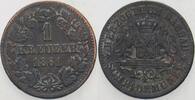 Nassau 1 Kreuzer Adolph 1839-1866. -