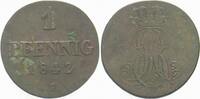 Hannover 1 Pfennig Ernst August 1837-1851. -